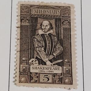 1964 Scott #1246 – 5¢ William Shakespeare / Hamlet Tribute – Canceled